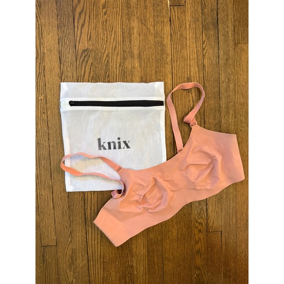 knix Other - Knix Revolution Bra Coral Wireless Seamless Comfort Bra Size 3 with Wash Bag